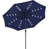 image:imageSONGMICS 9 ft Solar Patio Umbrella 32 LED Lights Lighted Table Outdoor Umbrella UPF 50 30 DualTilt System for Garden Balcony Patio Backyard Market Without Base Navy Blue UGPU011L01Navy Blue
