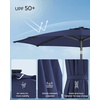 image:imageSONGMICS 9 ft Solar Patio Umbrella 32 LED Lights Lighted Table Outdoor Umbrella UPF 50 30 DualTilt System for Garden Balcony Patio Backyard Market Without Base Navy Blue UGPU011L01Navy Blue