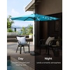 image:imageSONGMICS 9 ft Solar Patio Umbrella 32 LED Lights Lighted Table Outdoor Umbrella UPF 50 30 DualTilt System for Garden Balcony Patio Backyard Market Without Base Navy Blue UGPU011L01Lake Blue