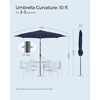 image:imageSONGMICS 9 ft Solar Patio Umbrella 32 LED Lights Lighted Table Outdoor Umbrella UPF 50 30 DualTilt System for Garden Balcony Patio Backyard Market Without Base Navy Blue UGPU011L01Navy Blue