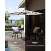 image:imageSONGMICS 9 ft Solar Patio Umbrella 32 LED Lights Lighted Table Outdoor Umbrella UPF 50 30 DualTilt System for Garden Balcony Patio Backyard Market Without Base Navy Blue UGPU011L01Beige