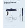 image:imageSONGMICS 9 ft Solar Patio Umbrella 32 LED Lights Lighted Table Outdoor Umbrella UPF 50 30 DualTilt System for Garden Balcony Patio Backyard Market Without Base Navy Blue UGPU011L01Navy Blue