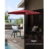 image:imageSONGMICS 9 ft Solar Patio Umbrella 32 LED Lights Lighted Table Outdoor Umbrella UPF 50 30 DualTilt System for Garden Balcony Patio Backyard Market Without Base Navy Blue UGPU011L01Red