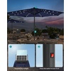 image:imageSONGMICS 9 ft Solar Patio Umbrella 32 LED Lights Lighted Table Outdoor Umbrella UPF 50 30 DualTilt System for Garden Balcony Patio Backyard Market Without Base Navy Blue UGPU011L01Navy Blue