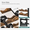 image:imageSONGMICS Wine Rack 3 Tier Tabletop Wine Water Bottle Organizer Storage Large Capacity Holds 12 Bottles Bamboo Countertop Wine Holder Shelf for Kitchen Bar Cabinets Pantry Rustic Brown and Black
