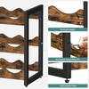 image:imageSONGMICS Wine Rack 3 Tier Tabletop Wine Water Bottle Organizer Storage Large Capacity Holds 12 Bottles Bamboo Countertop Wine Holder Shelf for Kitchen Bar Cabinets Pantry Rustic Brown and Black
