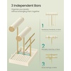 image:imageSONGMICS Bracelet Holder Stand Jewelry Display Stand Jewelry Organizer with 2 Tiers and Velvet Tray Removable Ring Holder Cream White and Pale Gold UJJS039W101Cream White  Pale Gold