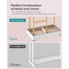 image:imageSONGMICS Bracelet Holder Stand Jewelry Display Stand Jewelry Organizer with 2 Tiers and Velvet Tray Removable Ring Holder Cream White and Pale Gold UJJS039W101Pale Gold