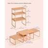 image:imageSONGMICS Cabinet Organizer Shelf Set of 3 Kitchen Counter Shelves Kitchen Storage Spice Rack Stackable Expandable Apricot UKCS220Y01V1Apricot