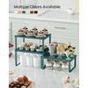 image:imageSONGMICS Cabinet Organizer Shelf Set of 3 Kitchen Counter Shelves Kitchen Storage Spice Rack Stackable Expandable Apricot UKCS220Y01V1Cascade Green