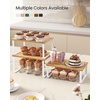 image:imageSONGMICS Cabinet Organizer Shelf Set of 3 Kitchen Counter Shelves Kitchen Storage Spice Rack Stackable Expandable Apricot UKCS220Y01V1Cloud White  Natural Beige