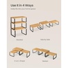 image:imageSONGMICS Cabinet Organizer Shelf Set of 3 Kitchen Counter Shelves Kitchen Storage Spice Rack Stackable Expandable Apricot UKCS220Y01V1Ink Black  Natural Beige