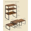 image:imageSONGMICS Cabinet Organizer Shelf Set of 3 Kitchen Counter Shelves Kitchen Storage Spice Rack Stackable Expandable Apricot UKCS220Y01V1Rustic Brown  Matte Black