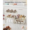 image:imageSONGMICS Cabinet Organizer Shelf Set of 3 Kitchen Counter Shelves Kitchen Storage Spice Rack Stackable Expandable Apricot UKCS220Y01V1Sand Beige