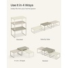 image:imageSONGMICS Cabinet Organizer Shelf Set of 3 Kitchen Counter Shelves Kitchen Storage Spice Rack Stackable Expandable Apricot UKCS220Y01V1Sand Beige