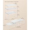 image:imageSONGMICS Cabinet Organizer Shelf Set of 3 Kitchen Counter Shelves Kitchen Storage Spice Rack Stackable Expandable Apricot UKCS220Y01V1Snow White  Matte White