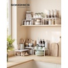 image:imageSONGMICS Cabinet Organizer Shelf Set of 3 Kitchen Counter Shelves Kitchen Storage Spice Rack Stackable Expandable Apricot UKCS220Y01V1Snow White  Matte White