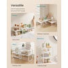 image:imageSONGMICS Cabinet Organizer Shelf Set of 3 Kitchen Counter Shelves Kitchen Storage Spice Rack Stackable Expandable Apricot UKCS220Y01V1Snow White  Matte White