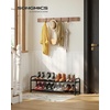 image:imageSONGMICS Expandable Shoe Rack Adjustable Shoe Organizer Storage Shelf Sturdy and HeavyDuty for Closet Entryway Living Room 2Tier Ink Black ULMR026BD012 Tiers 119H