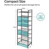image:imageSONGMICS Metal Shoe Rack Free Standing Shoe Organizer for Entryway Closet Garage Small Spaces HeavyDuty Slim Steel Storage Shelf 4Tier Fits 1520 Pairs Black ULMR044BP01Bronze