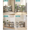image:imageSONGMICS Metal Shoe Rack Free Standing Shoe Organizer for Entryway Closet Garage Small Spaces HeavyDuty Slim Steel Storage Shelf 4Tier Fits 1520 Pairs Black ULMR044BP01Black