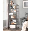image:imageSONGMICS Metal Shoe Rack Free Standing Shoe Organizer for Entryway Closet Garage Small Spaces HeavyDuty Slim Steel Storage Shelf 4Tier Fits 1520 Pairs Black ULMR044BP01Bronze