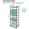 image:imageSONGMICS Metal Shoe Rack Free Standing Shoe Organizer for Entryway Closet Garage Small Spaces HeavyDuty Slim Steel Storage Shelf 4Tier Fits 1520 Pairs Black ULMR044BP01Black