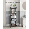 image:imageSONGMICS Metal Shoe Rack Free Standing Shoe Organizer for Entryway Closet Garage Small Spaces HeavyDuty Slim Steel Storage Shelf 4Tier Fits 1520 Pairs Black ULMR044BP01Black