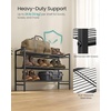 image:imageSONGMICS Metal Shoe Rack Free Standing Shoe Organizer for Entryway Closet Garage Small Spaces HeavyDuty Slim Steel Storage Shelf 4Tier Fits 1520 Pairs Black ULMR044BP01Black