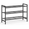 image:imageSONGMICS Metal Shoe Rack Free Standing Shoe Organizer for Entryway Closet Garage Small Spaces HeavyDuty Slim Steel Storage Shelf 4Tier Fits 1520 Pairs Black ULMR044BP01Black
