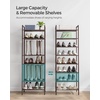 image:imageSONGMICS Metal Shoe Rack Free Standing Shoe Organizer for Entryway Closet Garage Small Spaces HeavyDuty Slim Steel Storage Shelf 4Tier Fits 1520 Pairs Black ULMR044BP01Bronze