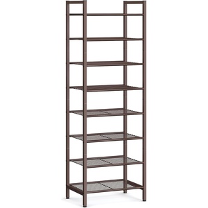 image:imageSONGMICS Metal Shoe Rack Free Standing Shoe Organizer for Entryway Closet Garage Small Spaces HeavyDuty Slim Steel Storage Shelf 4Tier Fits 1520 Pairs Black ULMR044BP01Bronze