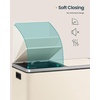 image:imageSONGMICS HOME Trash Can with 2 Compartments for Kitchen Garbage Can with 15 Trash Bags BeigeBeige
