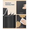 image:imageSONGMICS HOME Trash Can with 2 Compartments for Kitchen Garbage Can with 15 Trash Bags BeigeBlack