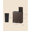 image:imageSONGMICS HOME Trash Can with 2 Compartments for Kitchen Garbage Can with 15 Trash Bags BeigeBrown