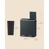 image:imageSONGMICS HOME Trash Can with 2 Compartments for Kitchen Garbage Can with 15 Trash Bags BeigeGreenish Gray