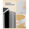 image:imageSONGMICS HOME Trash Can with 2 Compartments for Kitchen Garbage Can with 15 Trash Bags BeigeSilver