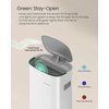 image:imageSONGMICS Kitchen Trash Can 172Gallon 65 L Motion Sensor Garbage Can Stainless Steel Trash Bin Ozone Odor Control StayOpen Cloud White ULTB660W01Cloud White