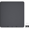 image:imageSONGMICS Replacement Trash Can Lid Compatible with 2 x 8Gallon Trash Can Black ULTB001B01