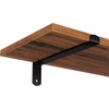 image:imageSONGMICS Set of 2 Wall Shelves Floating Shelf Decorative Shelves Retro Style for Living Room Kitchen Study Hallway Max Capacity 22 lb for Each 236 x 79 x 27 Inches Brown and Black ULWS04NB