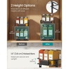 image:imageSONGMICS 2 Tier Pull Out Spice Rack for inside Cabinets Spice Organizer Slide Out Cabinet Organizer Steel for Kitchen Cabinet Storage Black UKCS117B101Black