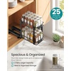 image:imageSONGMICS 2 Tier Pull Out Spice Rack for inside Cabinets Spice Organizer Slide Out Cabinet Organizer Steel for Kitchen Cabinet Storage Black UKCS117B101Black
