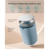 image:imageSONGMICS Mini Desk Trash Can with Lid Small Table Round Wastebasket Mini Trash Can for Desk Bathroom Vanity Bedroom Car Stainless Steel Swing Lid 07 Gal Blue ULTB250Q101Blue