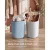 image:imageSONGMICS Mini Desk Trash Can with Lid Small Table Round Wastebasket Mini Trash Can for Desk Bathroom Vanity Bedroom Car Stainless Steel Swing Lid 07 Gal Blue ULTB250Q101Blue