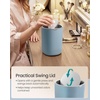 image:imageSONGMICS Mini Desk Trash Can with Lid Small Table Round Wastebasket Mini Trash Can for Desk Bathroom Vanity Bedroom Car Stainless Steel Swing Lid 07 Gal Blue ULTB250Q101Blue