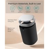 image:imageSONGMICS Mini Desk Trash Can with Lid Small Table Round Wastebasket Mini Trash Can for Desk Bathroom Vanity Bedroom Car Stainless Steel Swing Lid 07 Gal Blue ULTB250Q101Ink Black