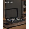 image:imageSONGMICS Watch Box 12 Slots with Glass Windows 360 Rotating Vertical Watch Display Case Jewelry Sunglasses Ring Storage 10 Necklace Hooks Removable Pillows Velvet Lining Ink Black UJWB028B01Ink Black  Ink Black