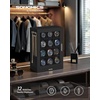 image:imageSONGMICS Watch Box 12 Slots with Glass Windows 360 Rotating Vertical Watch Display Case Jewelry Sunglasses Ring Storage 10 Necklace Hooks Removable Pillows Velvet Lining Ink Black UJWB028B01Ink Black