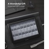 image:imageSONGMICS Watch Box 12 Slots with Glass Windows 360 Rotating Vertical Watch Display Case Jewelry Sunglasses Ring Storage 10 Necklace Hooks Removable Pillows Velvet Lining Ink Black UJWB028B01Ink Black  Dove Gray