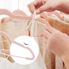 image:imageSONGMICS 30Pack amp 24Pack Pants Hangers Bundle Slim NonSlip SpaceSaving Adjustable Clips Velvet Finish Pink